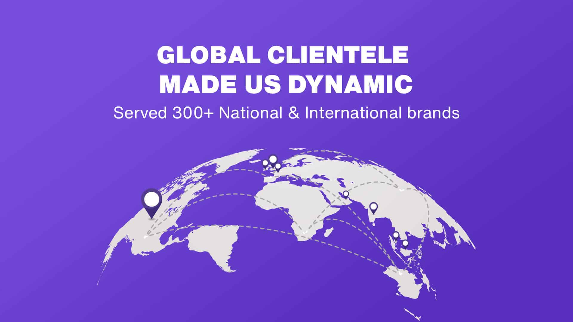 Served 300+ National and International brands